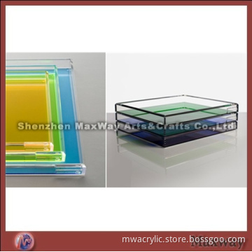 Colorful Small Classic High Grade Acrylic Tray